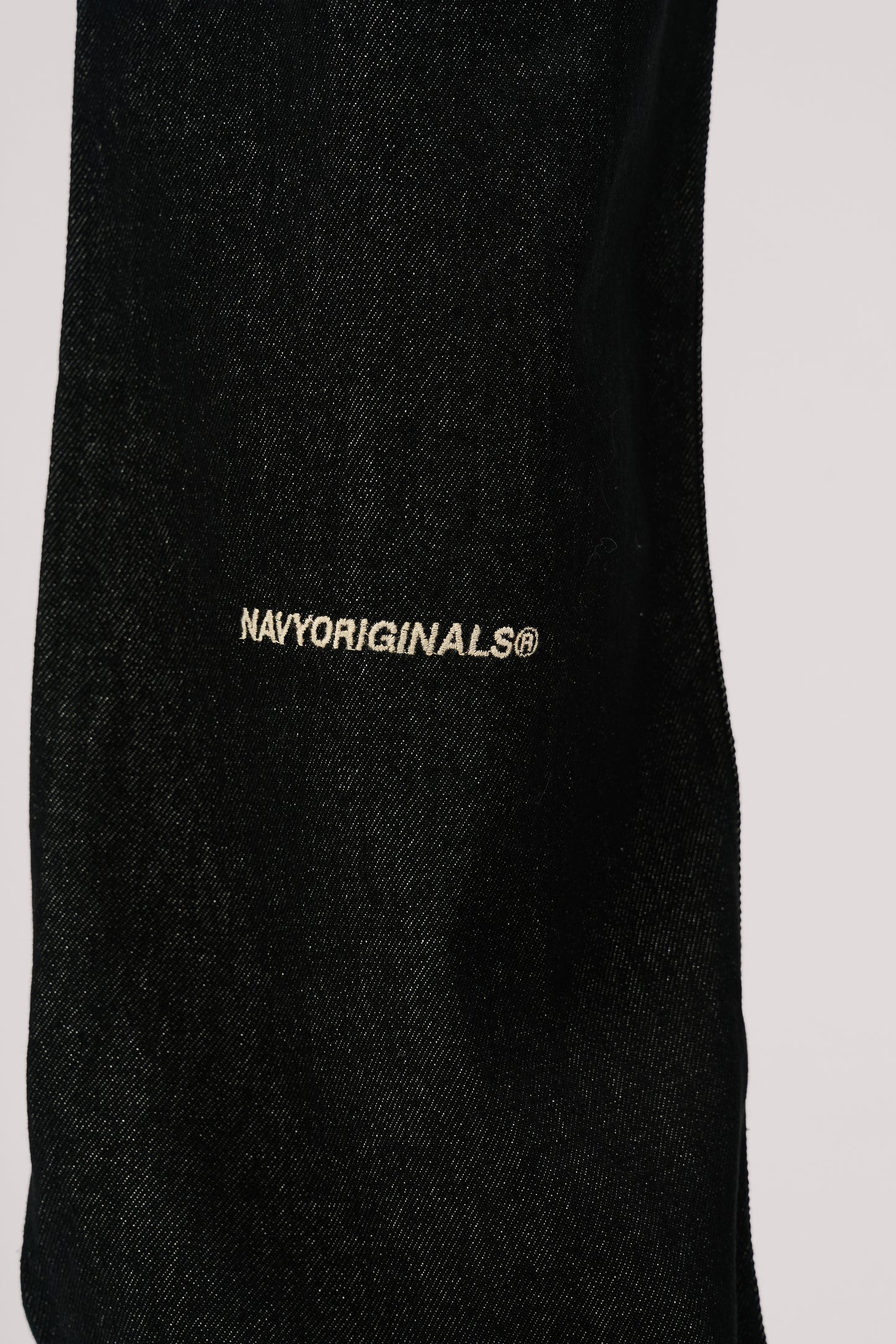 RAW BLACK X WHITE BAGGY JEANS