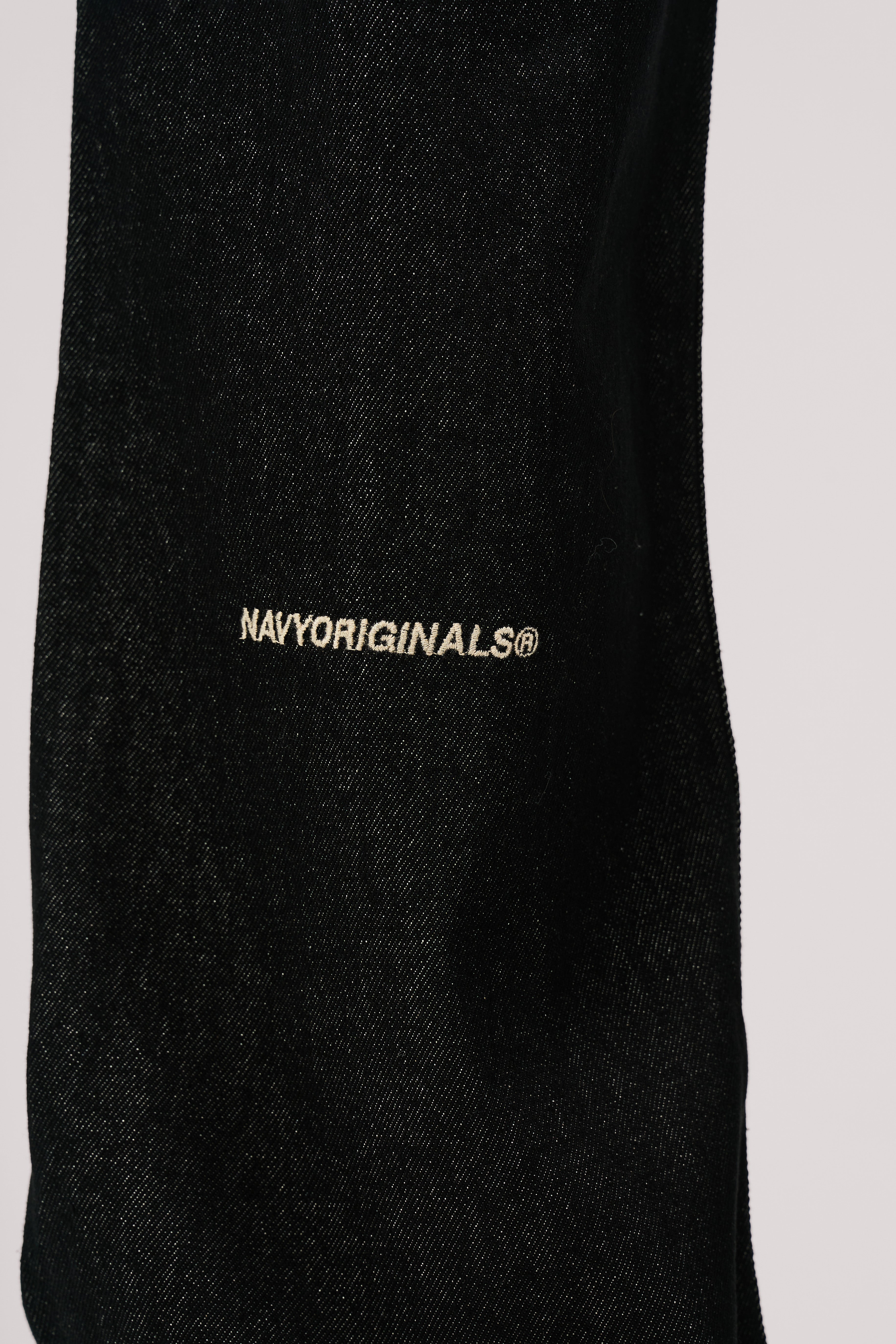 RAW BLACK X WHITE BAGGY JEANS