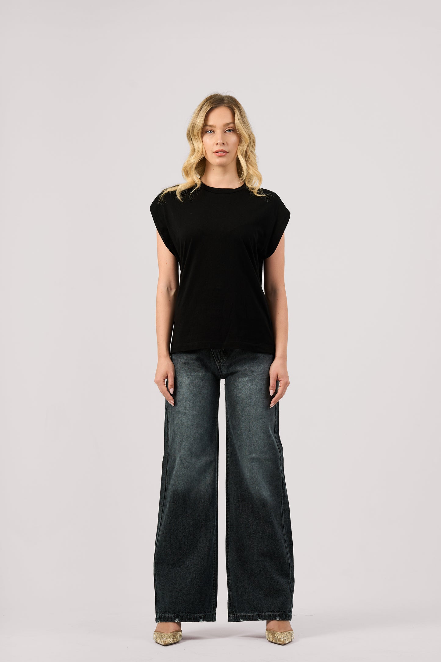 GREY BALLOON JEANS