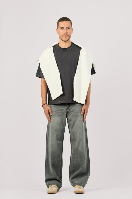 GREY BAGGY JEANS