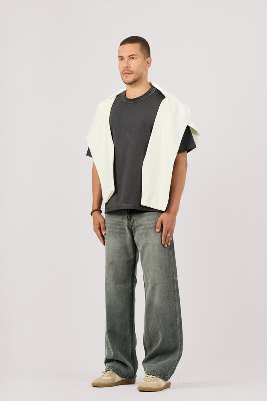 GREY BAGGY JEANS