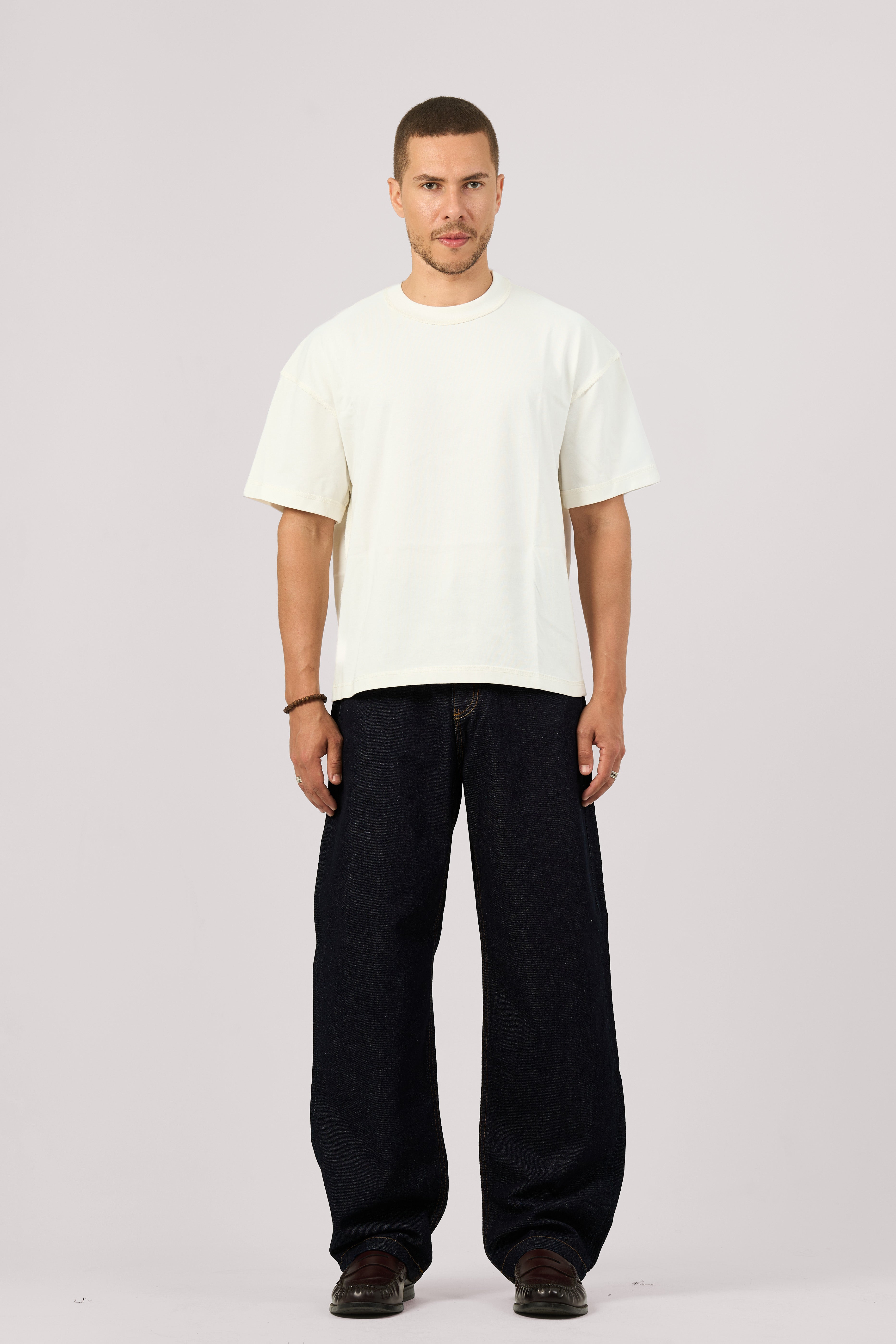 RAW BLUE WIDE LEG JEANS
