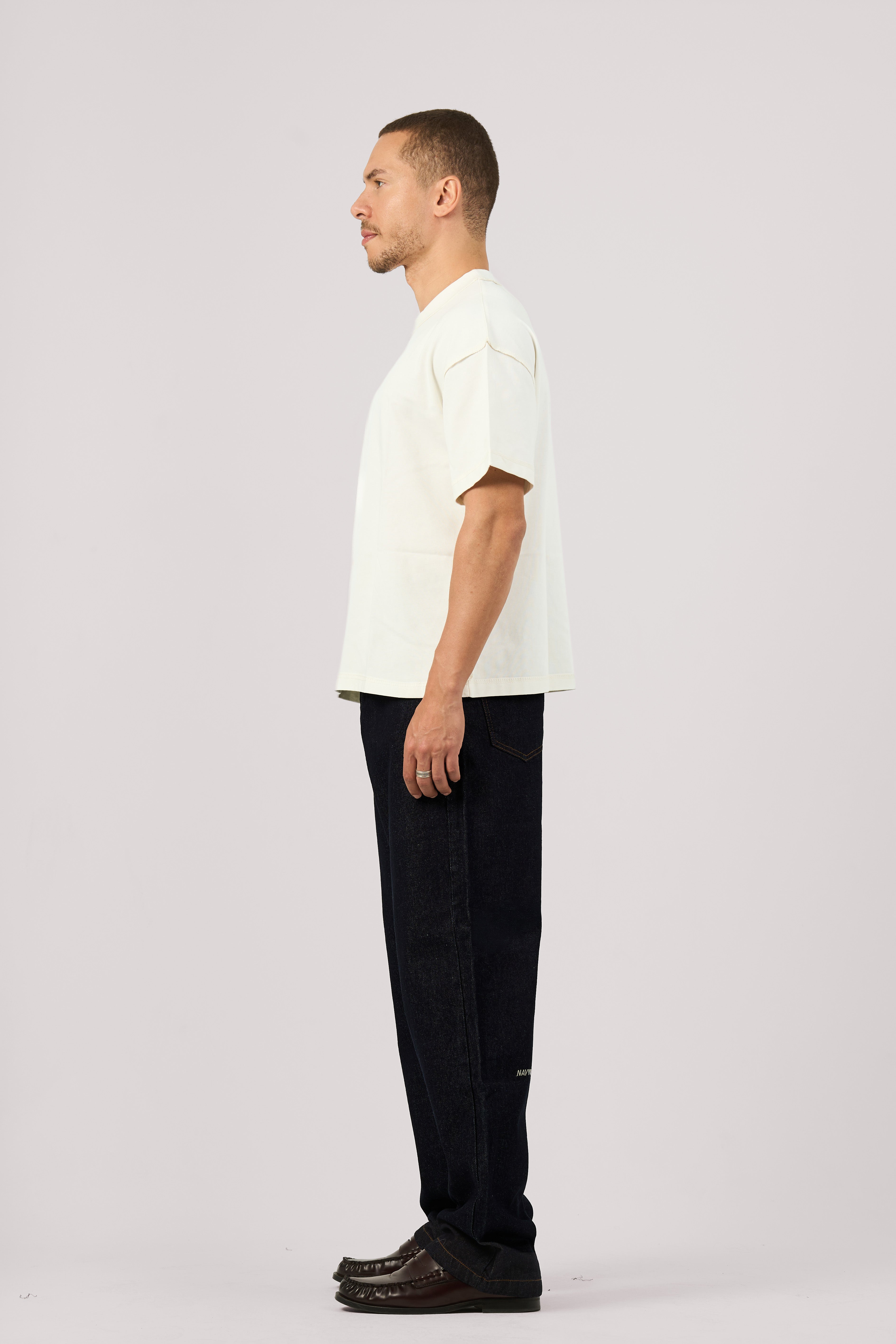 RAW BLUE WIDE LEG JEANS