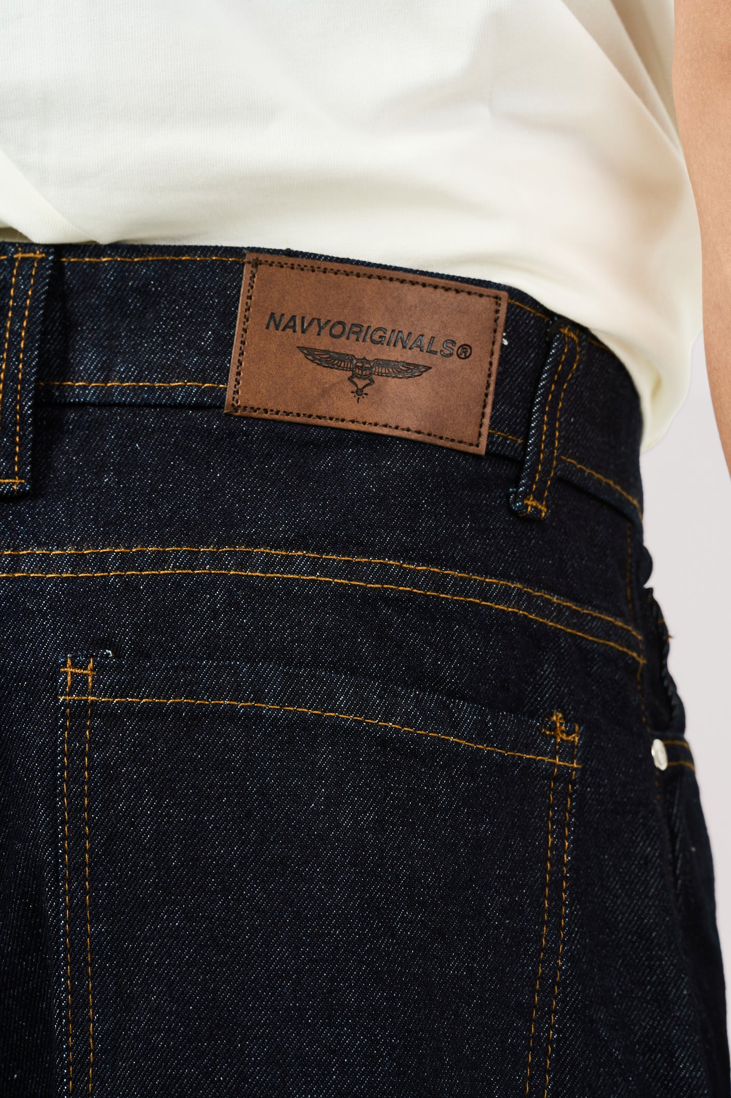 RAW BLUE WIDE LEG JEANS