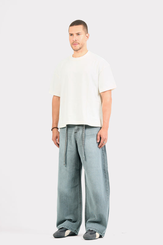 GREY SUPER BAGGY JEANS