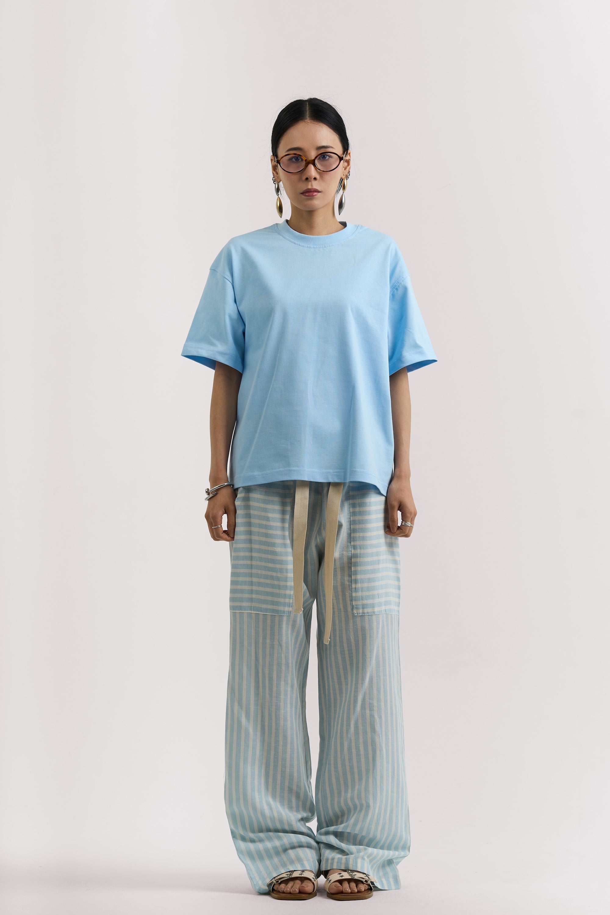 SKY BLUE BASIC T-SHIRT
