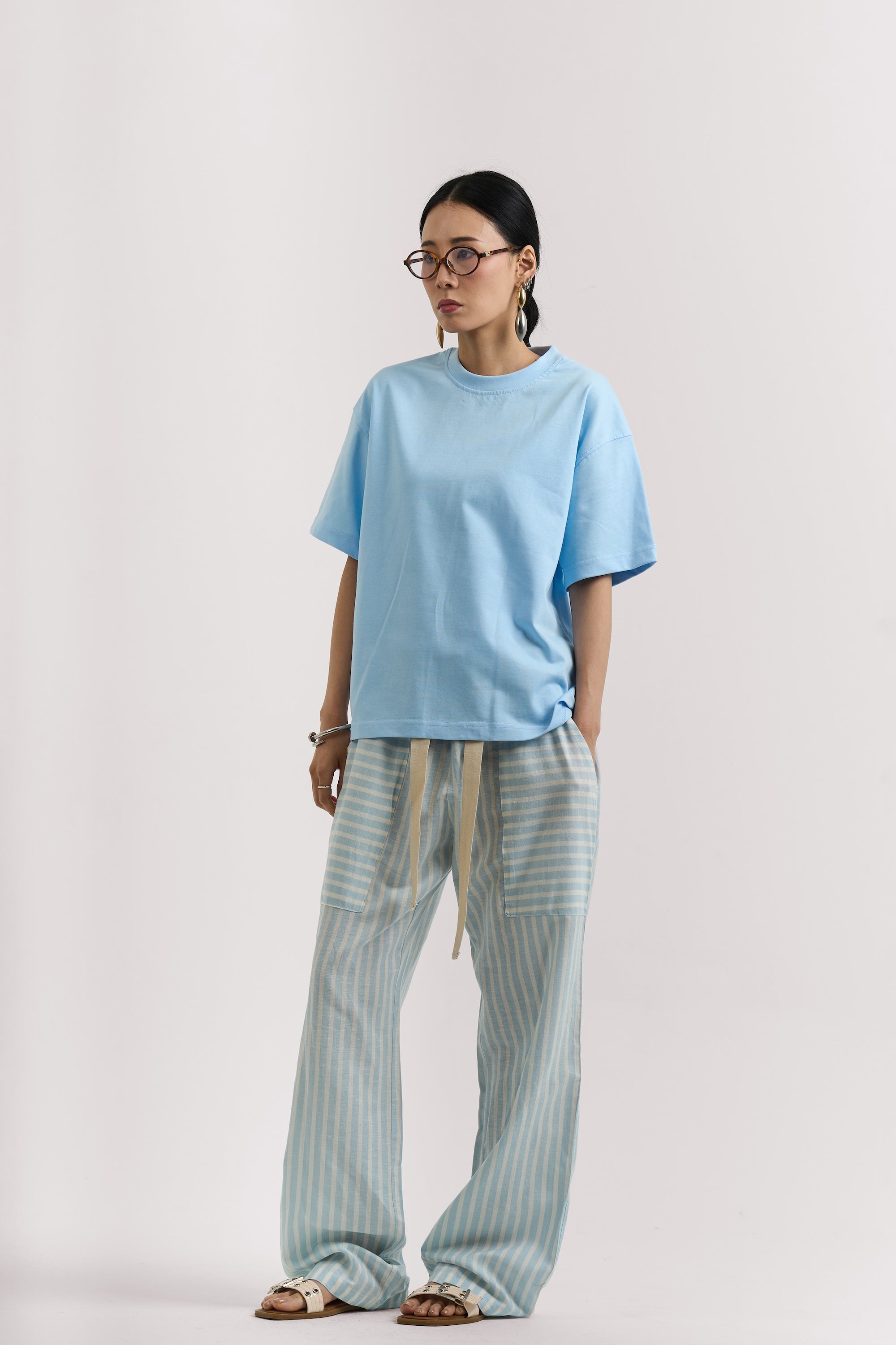 SKY BLUE BASIC T-SHIRT
