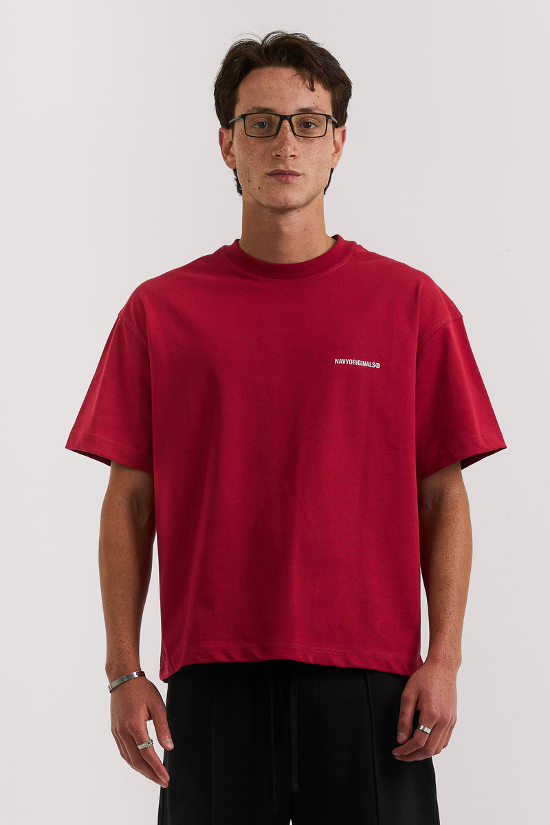 BURGUNDY BASIC T-SHIRT