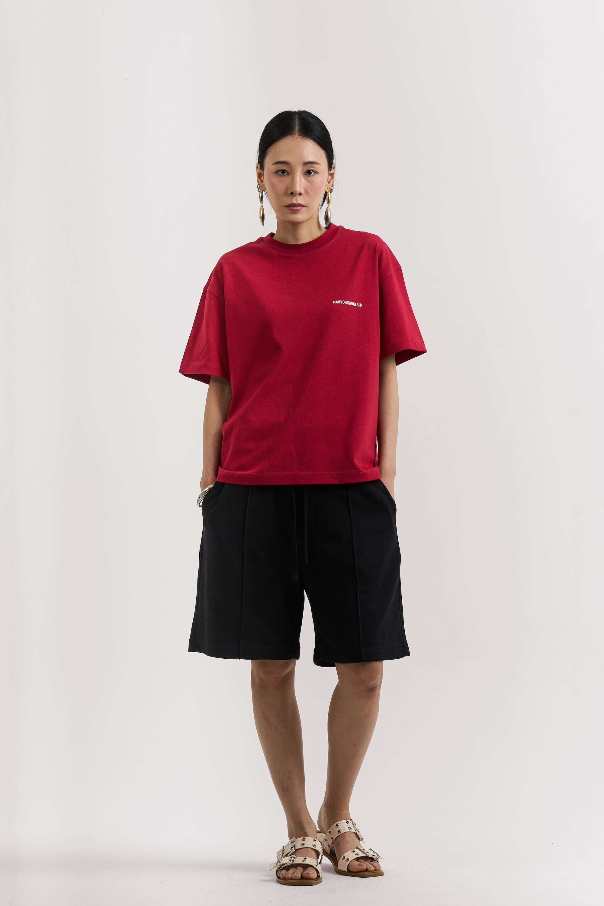 BURGUNDY BASIC T-SHIRT