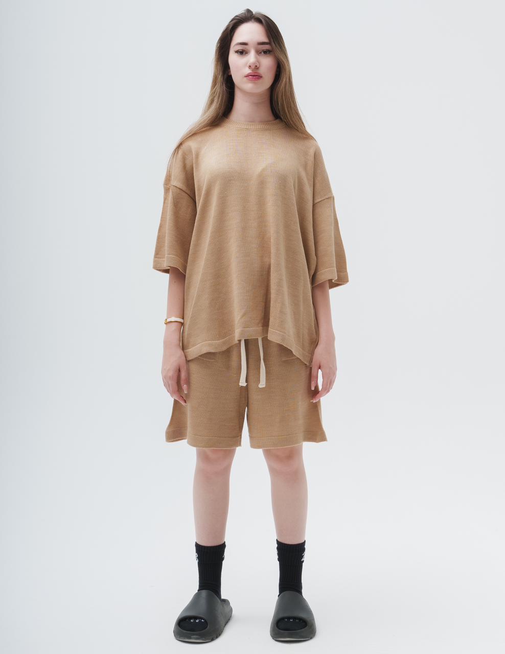 203 Knit Tshirt Beige